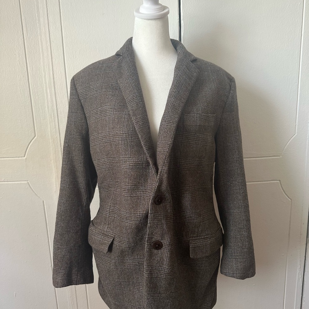 Brooks Brothers Brown Checkered Blazer